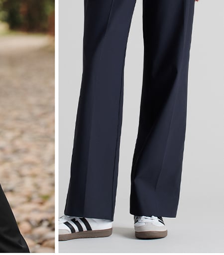 Commuter® Pleated Trouser: Navy Blue