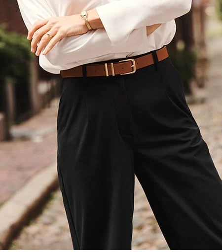 Commuter® Pleated Trouser: Black