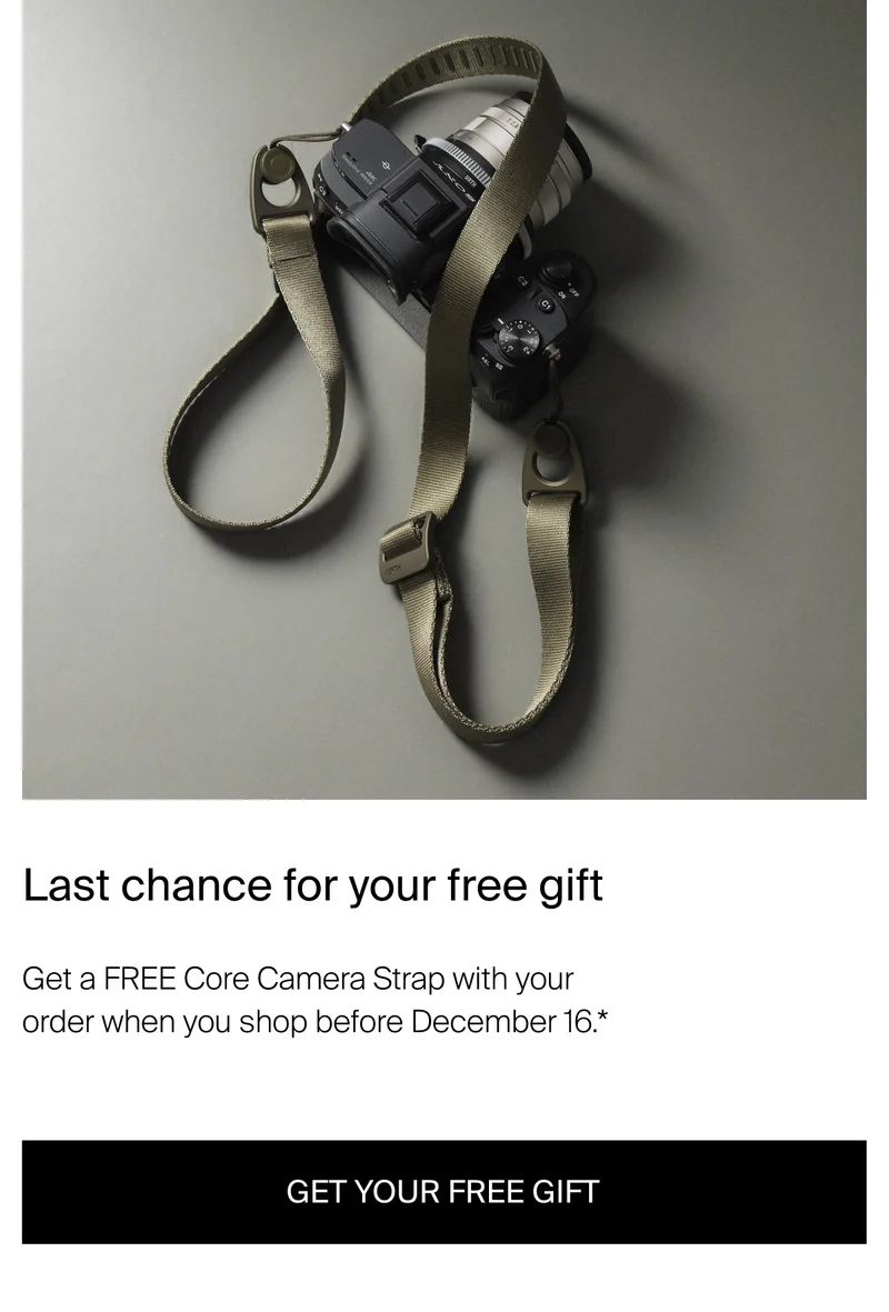 Last chance for your free gift