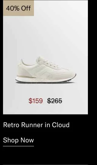 Retro Runner in Cloud 40% off-Shop Now