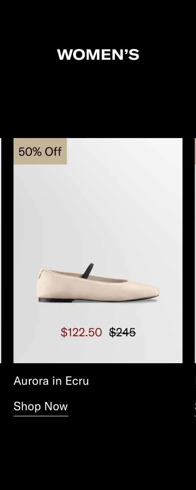 Aurora in Ecru 50% off-Shop Now