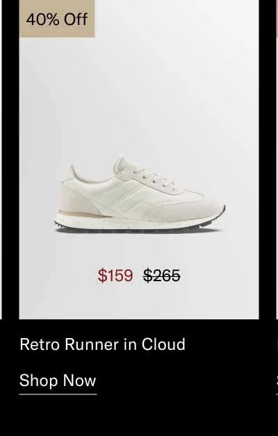 Retro Runner in Cloud 40% off-Shop Now