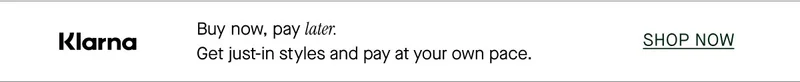 Buy now, pay later.