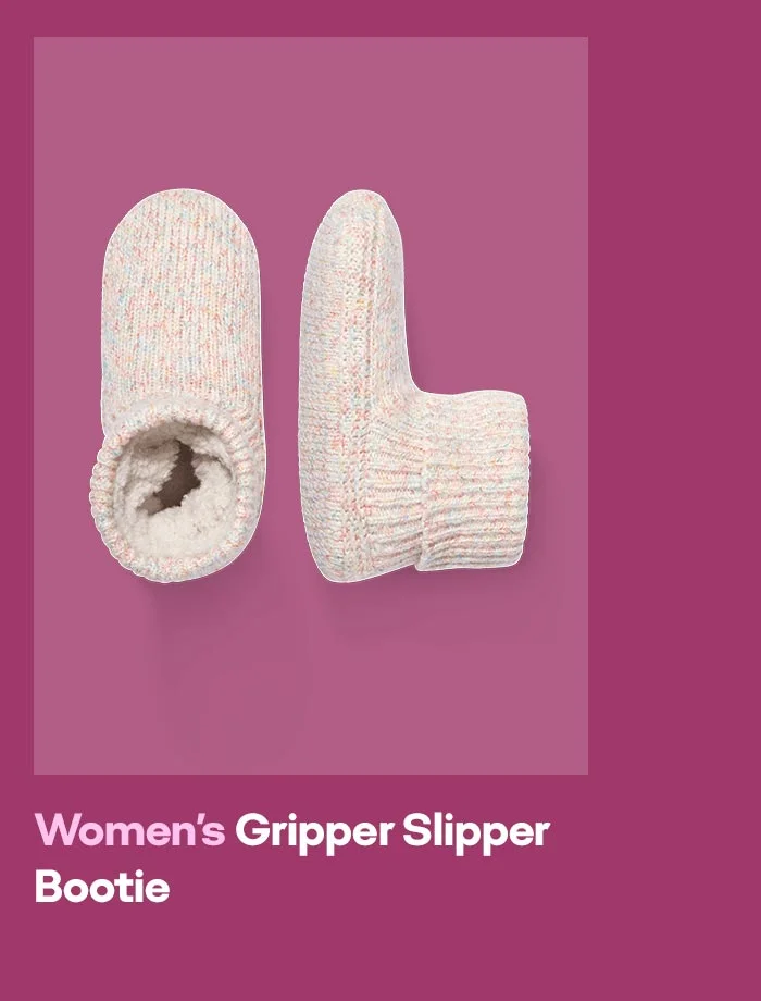 Women's Gripper Slipper Bootie