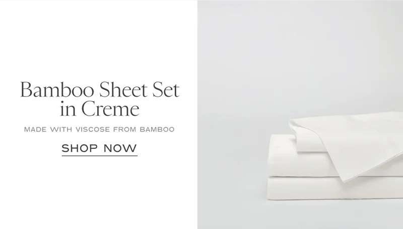 Shop The Bamboo Sheet Set In Creme
