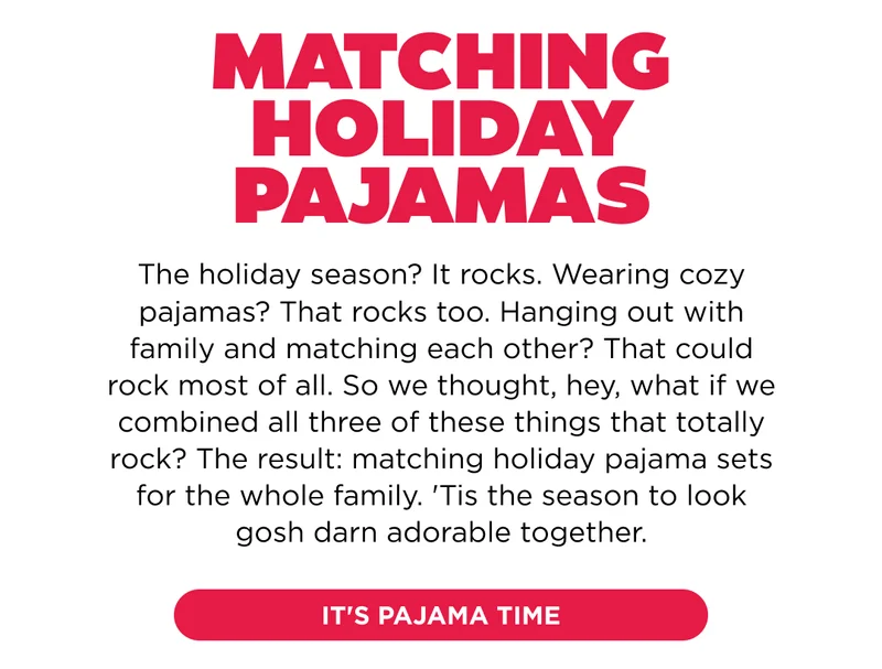 IT'S PAJAMA TIME