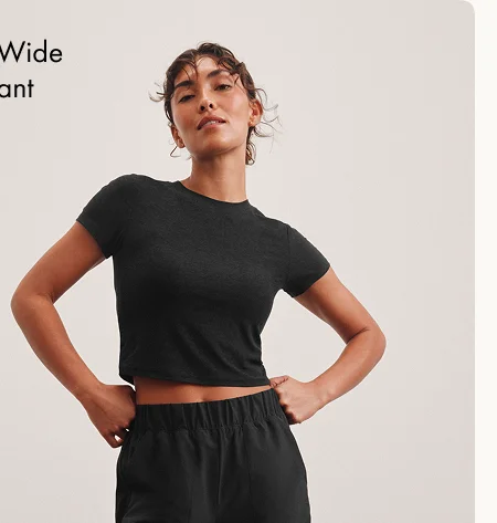 Easy Wide Leg Pant in True Black