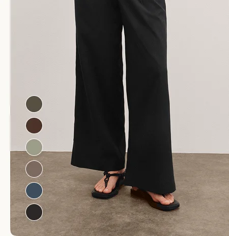 Status Wide Leg Trouser in Black