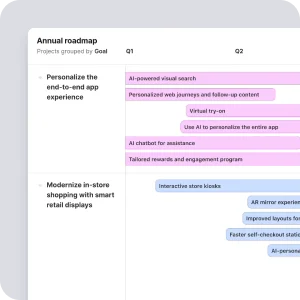 Sample product roadmap