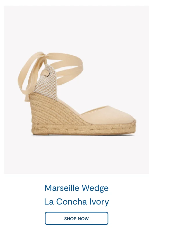 The Marseille Wedge La Concha Ivory