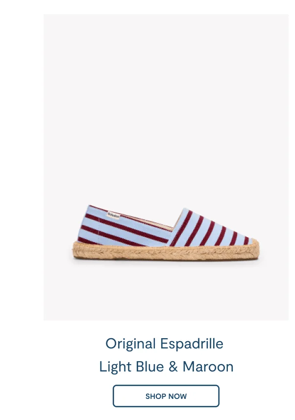 The Original Espadrille Light Blue / Maroon