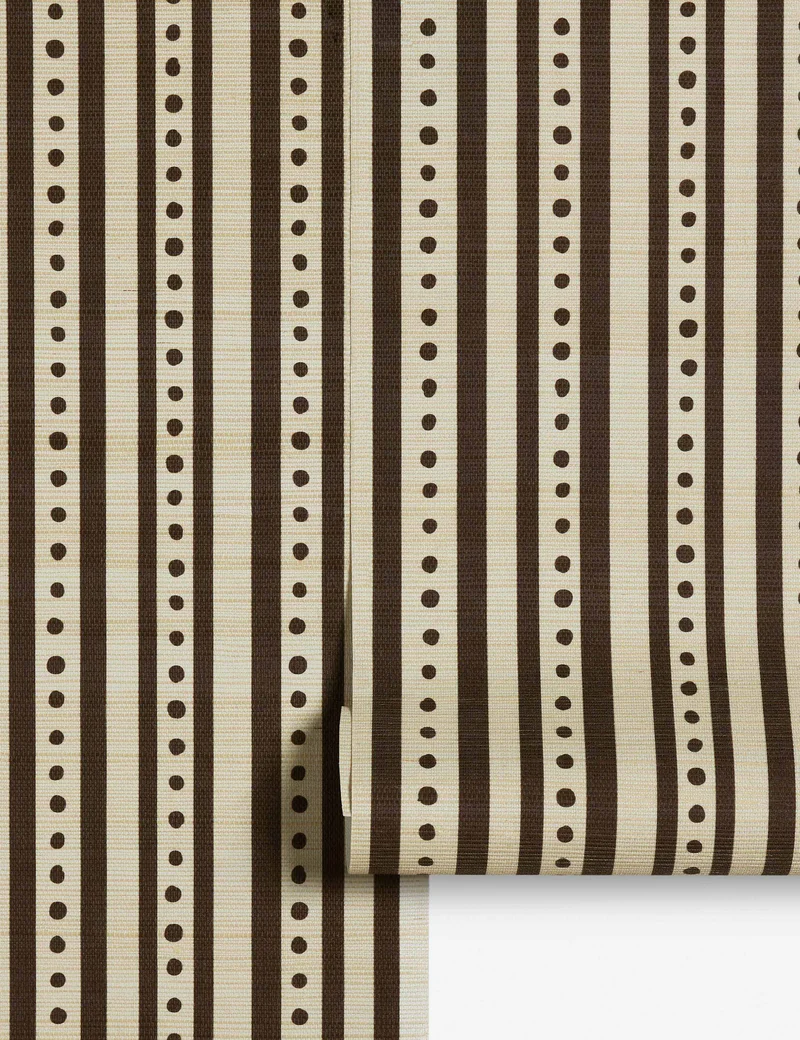 Image of Kirby Grasscloth Wallpaper, Taupe