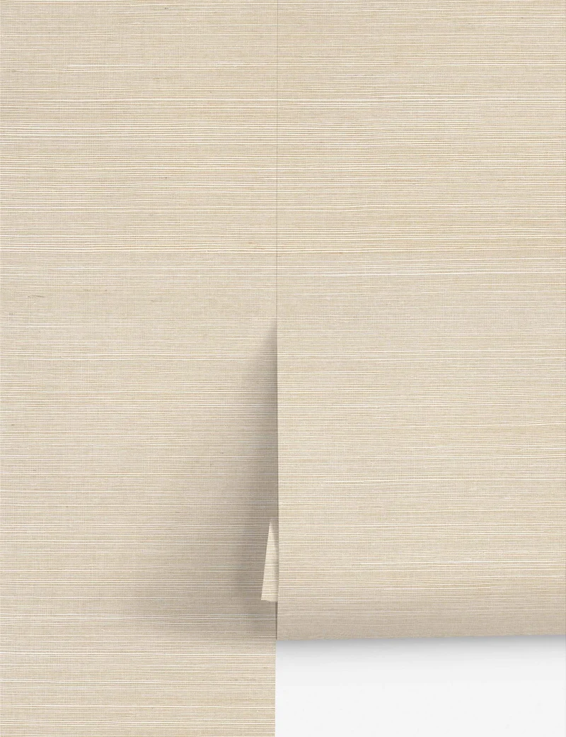 Image of Beale Grasscloth Wallpaper, Wheat