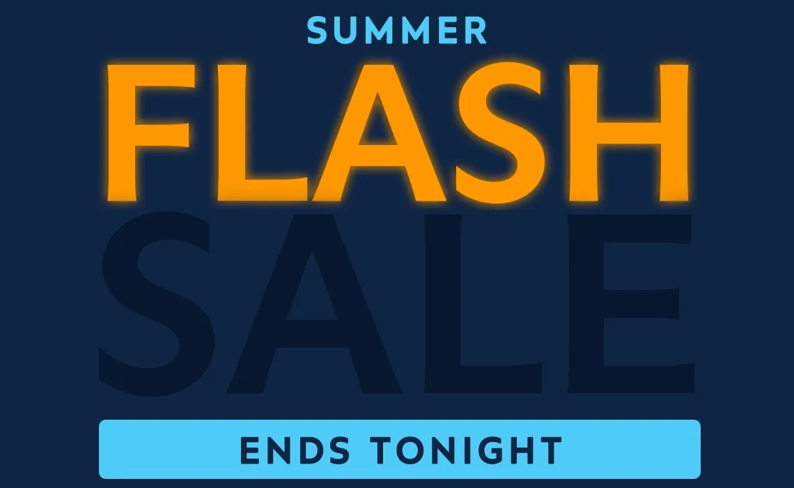 Flash Sale: Ends Tonight