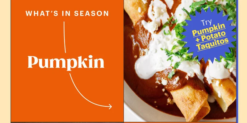 Pumpkin Try Pumpkin + Potato Taquitos
