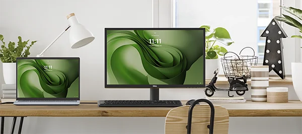 Home Office Setup with a SE2425H 24-inch SE Series Monitor