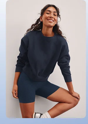 LuxeFleece Crewneck Sweatshirt in Nocturnal Navy