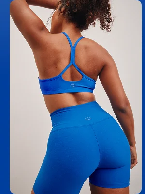 Spacedye Keep Pace 5" Short in Court Blue Heather