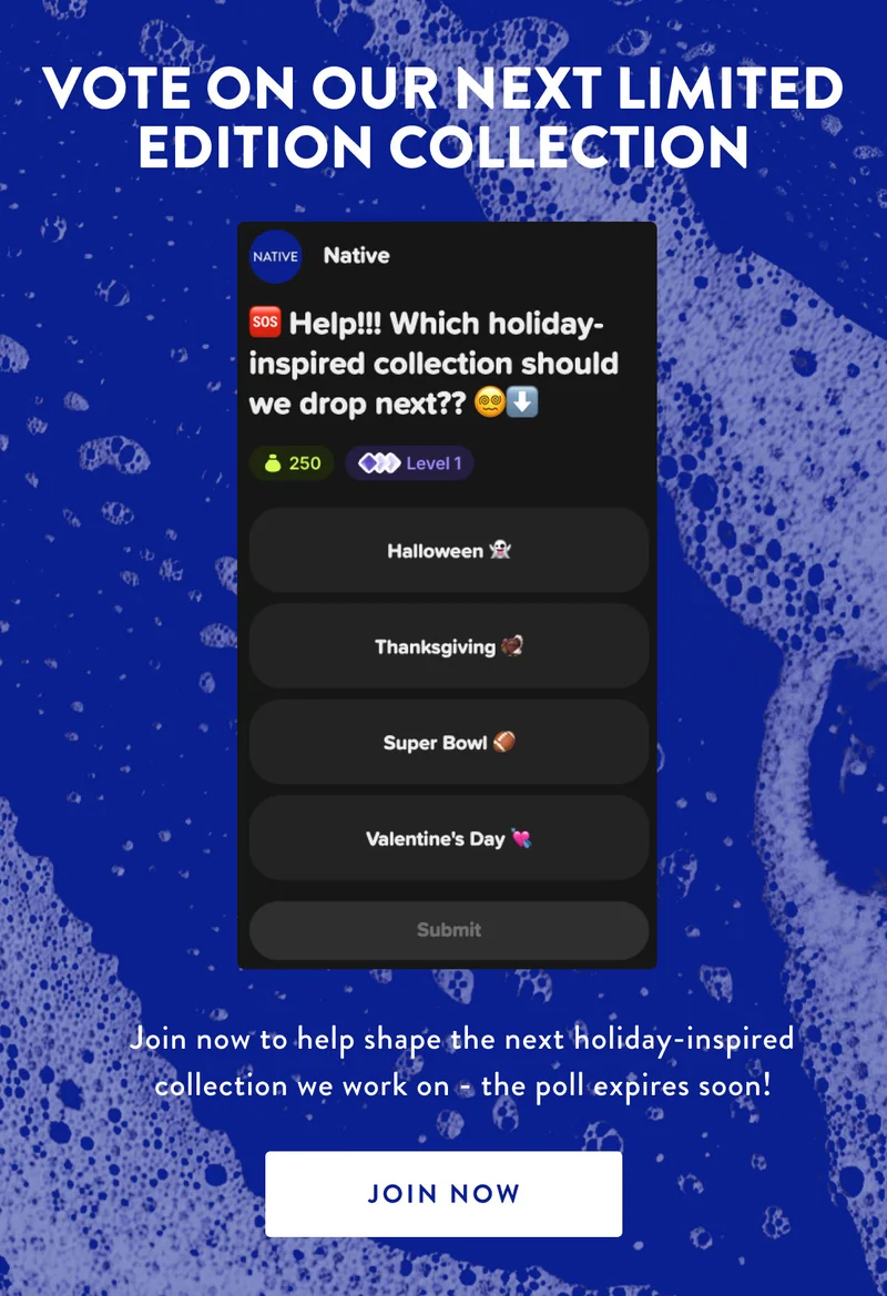 VOTE ON OUR NEXT LIMITED EDITION COLLECTION | JOIN NOW