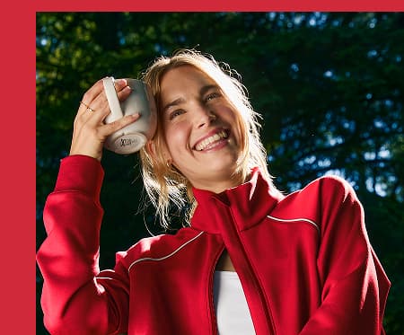 In The Flow Bomber Jacket in Holly Red