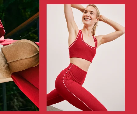 Spacedye Ready Bra in Holly Red Heather