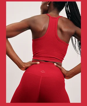 Spacedye Caught in the Midi Legging - Holly Red Heather
