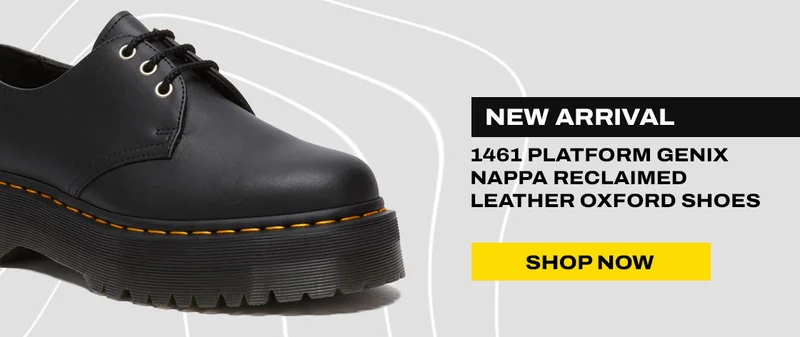 1461 Platform Genix Nappa Reclaimed Leather Oxford Shoes