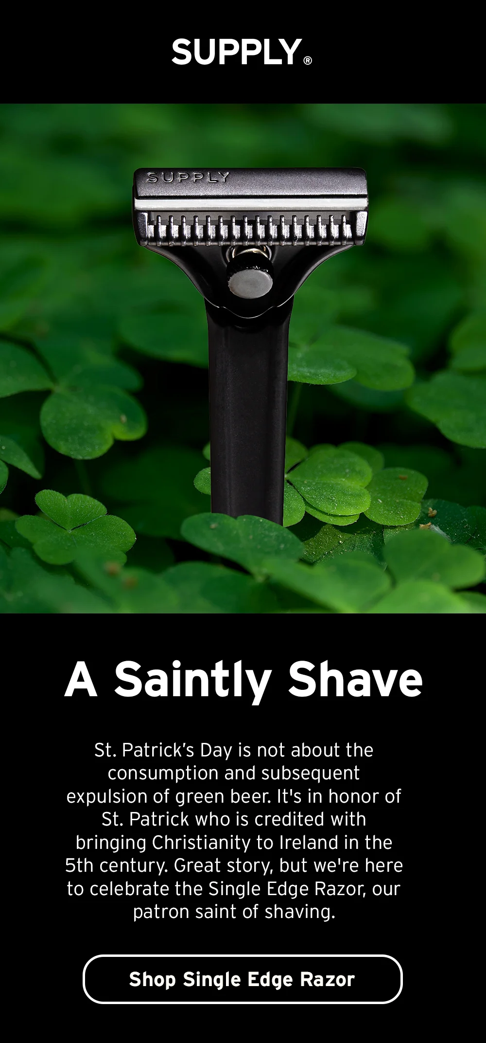 Shop single edge razor