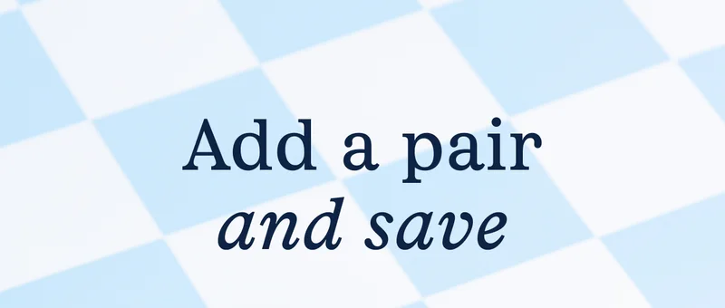 Add a pair and save