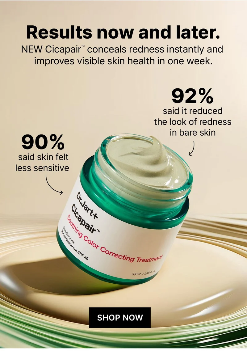 Calling all sensitive skin types. Get 3 free Cicapair full sizes with orders $65+.