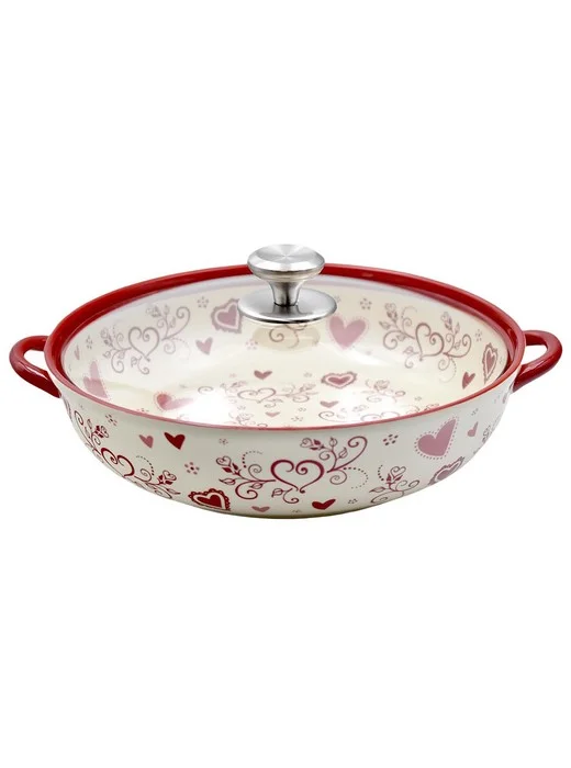 Temp-tations Seasonal 4-qt Shallow Baker with Glass Lid