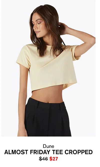 Almost Friday Tee Cropped