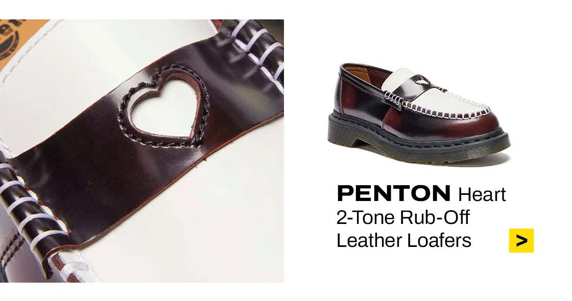 PENTON HEART TWO-TONE PATENT LEATHER LOAFERS