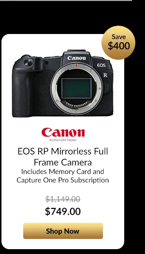 Canon EOS RP Mirrorless Full Frame Camera  Includes Memory Card and Capture One Pro Subscription
