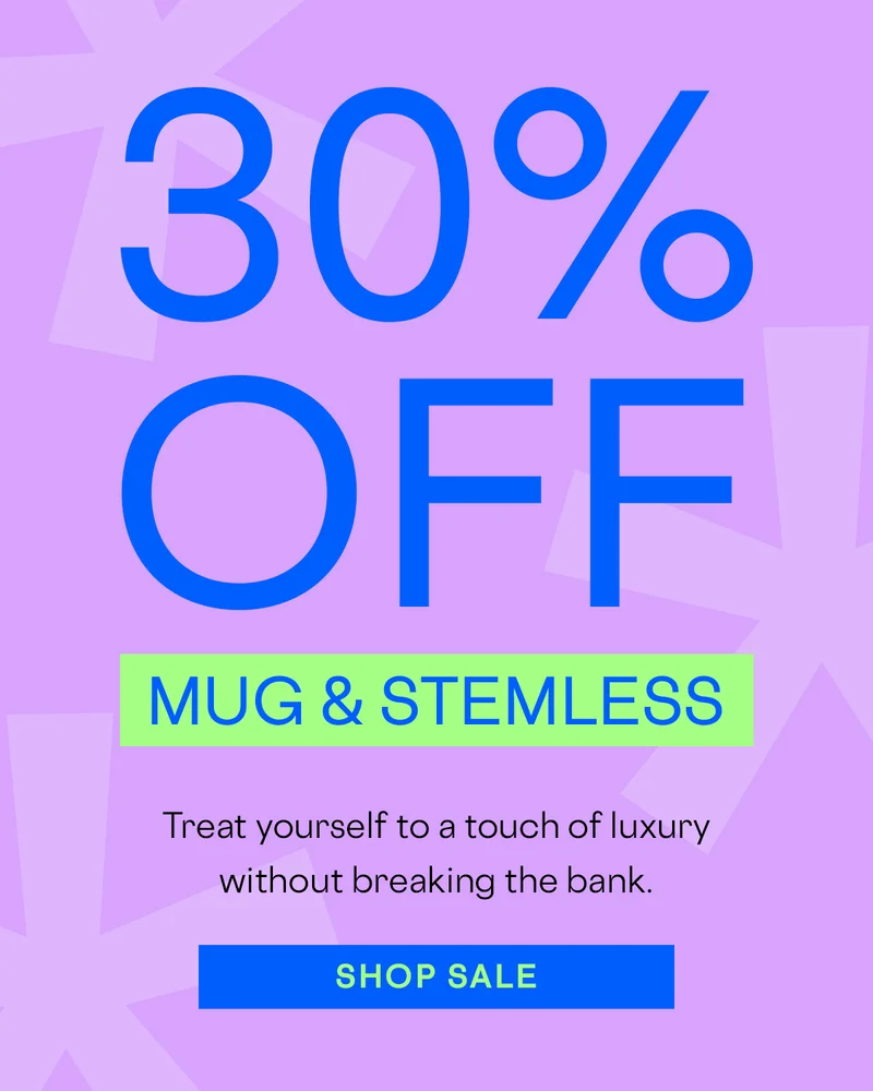 Shop 30% Off Mugs, Stemless, and Coolers