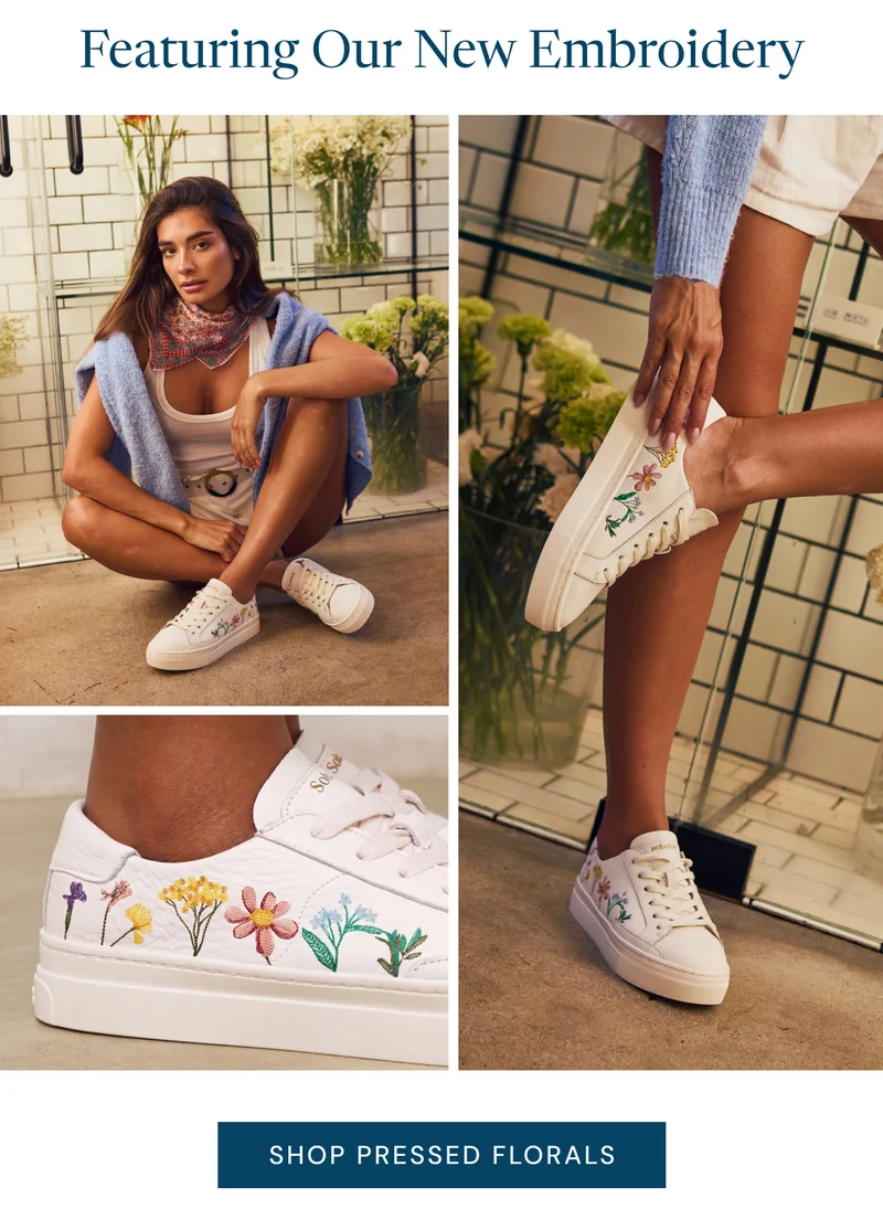Featuring Our New Embroidery [Shop pressed florals]