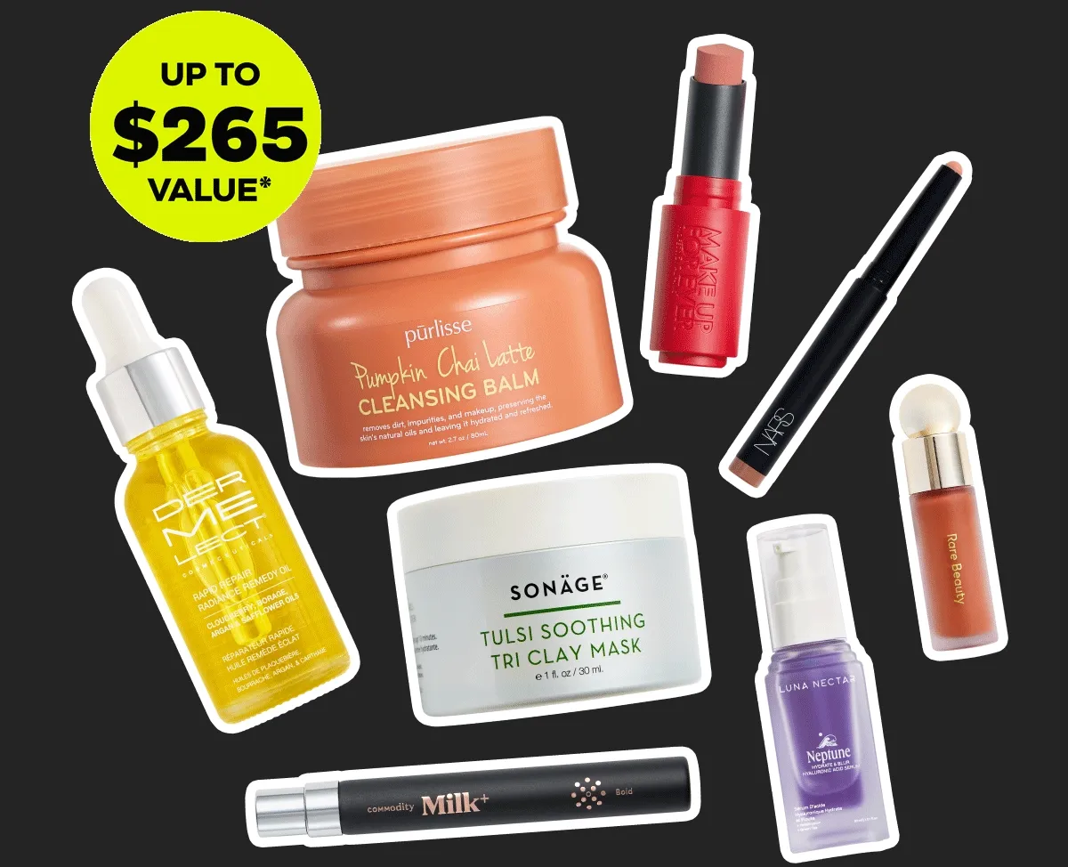 UP TO $265 VALUE* - 10 PRODUCTS