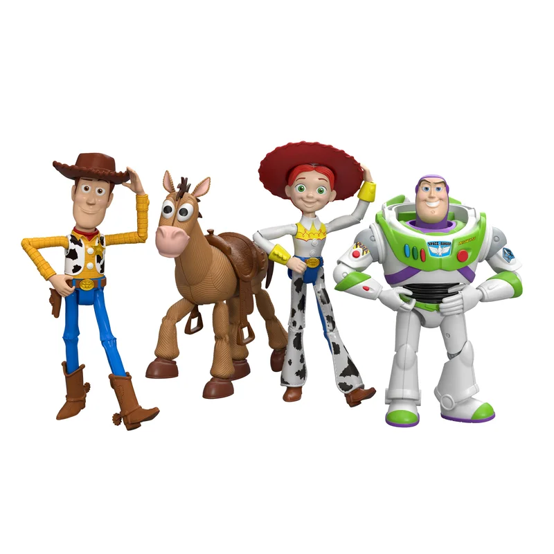 Image of Disney And Pixar Toy Story Woody Jessie Bullseye & Buzz 7 Inch Figures, Andys Room