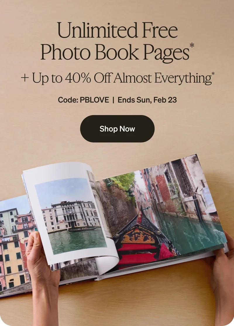 Unlimited Free Photo Book Pages + Up to 40% Off Almost Everything