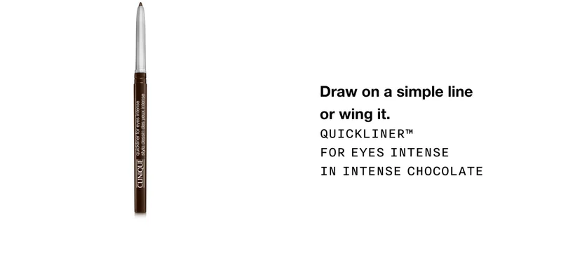 Draw on a simple line or wing it.&nbsp;Quickliner™ For Eyes Intense in Intense Chocolate