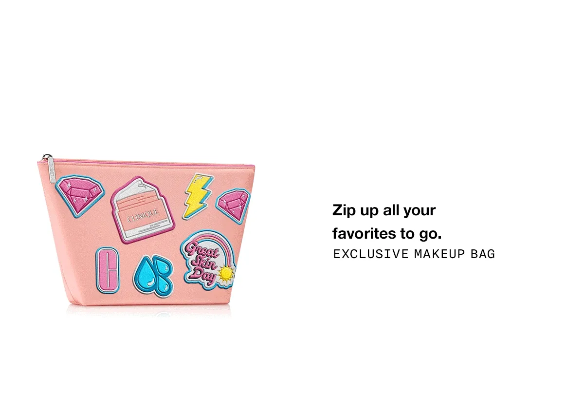 Zip up all your favorites to go. Exclusive Makeup Bag
