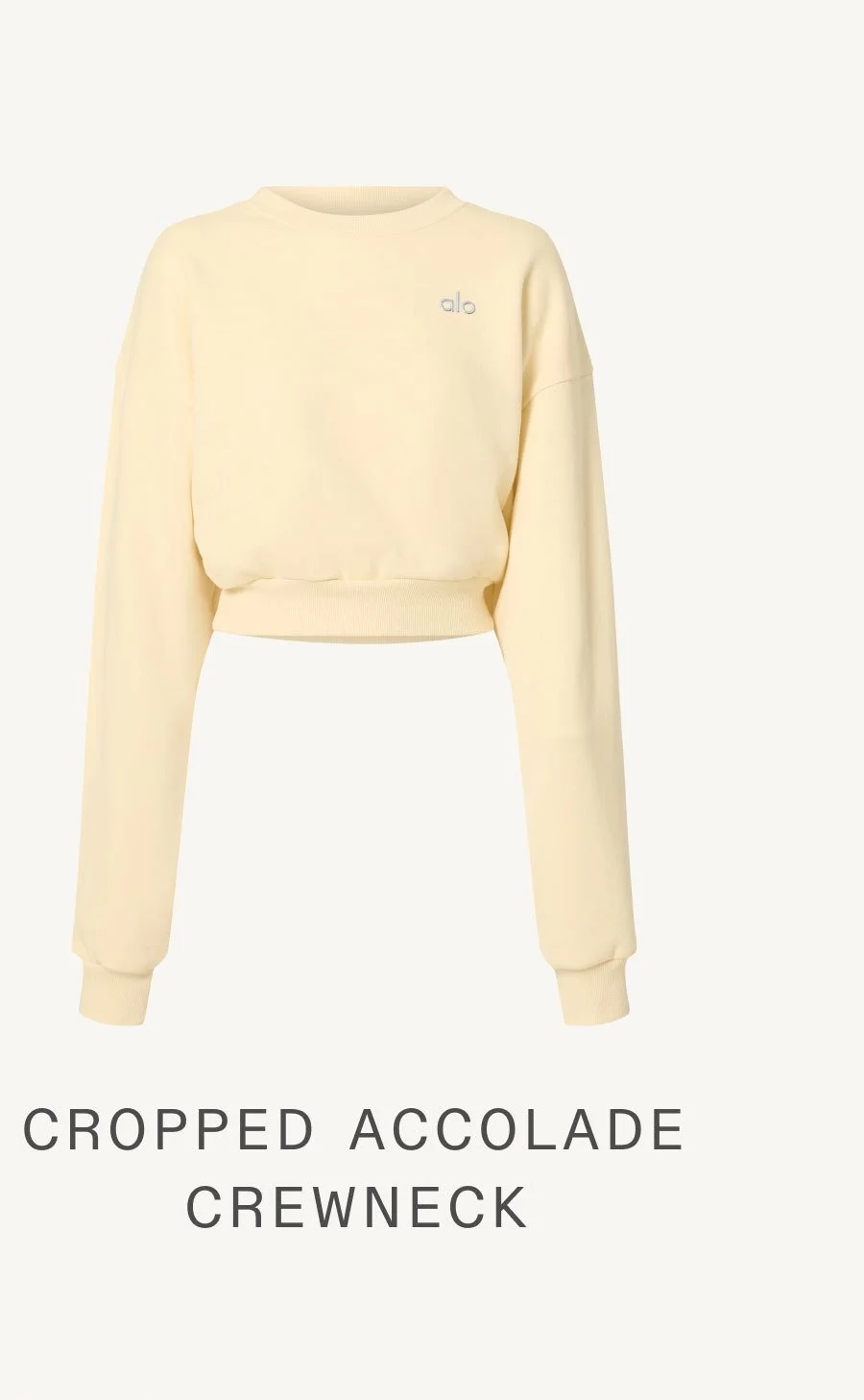 CROPPED ACCOLADE CREWNECK