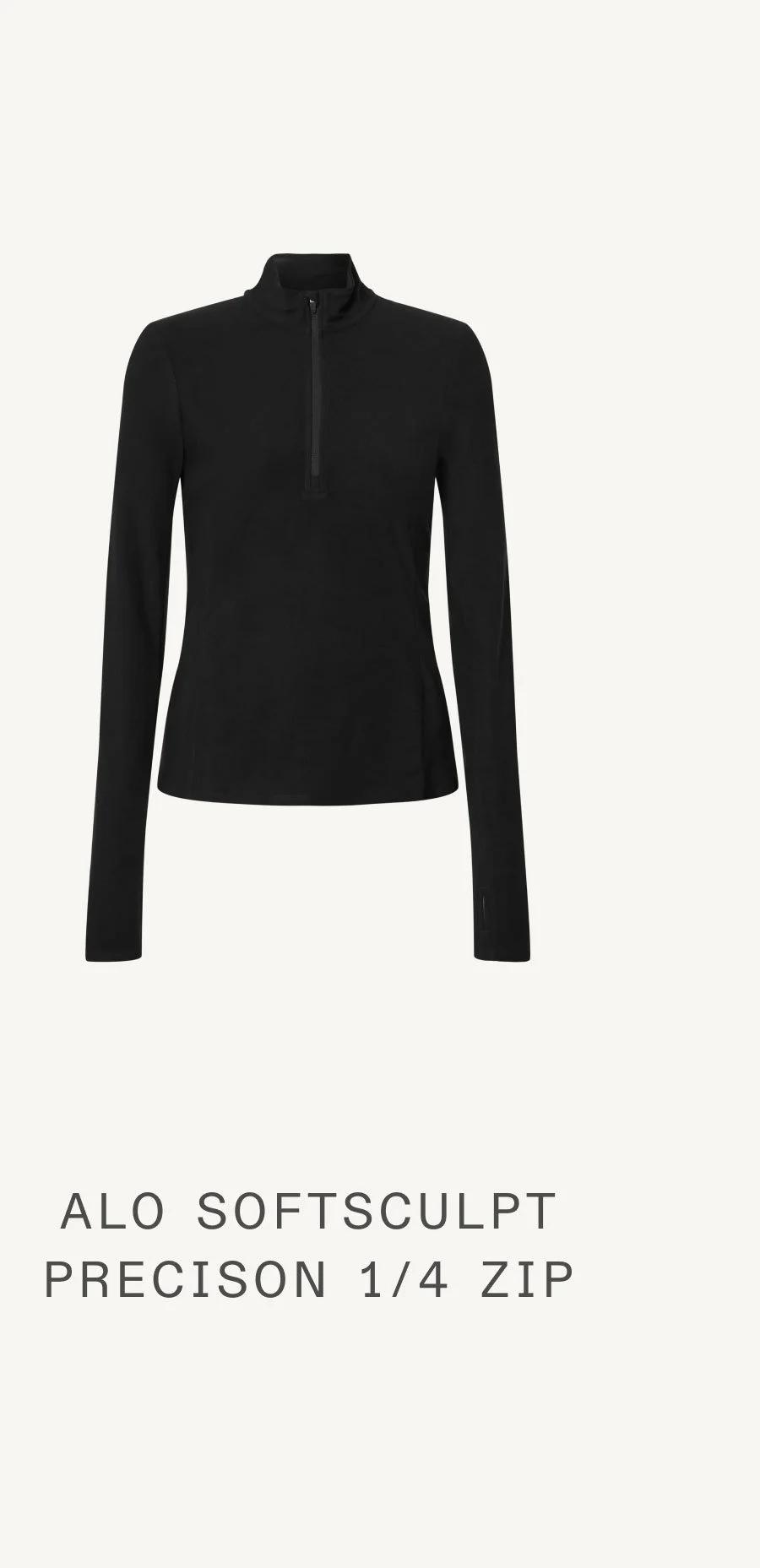 ALO SOFTSCULPT PRECISION 1/4 ZIP