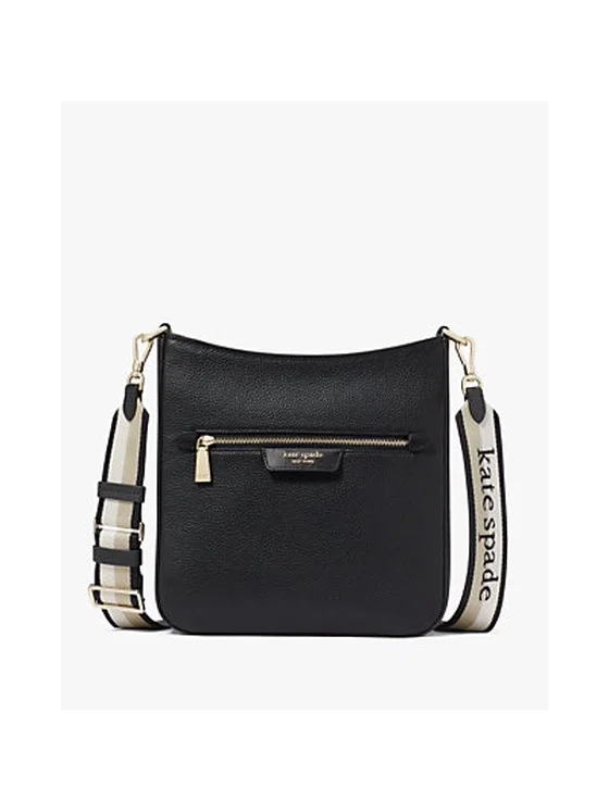 Hudson Pebbled Leather Large Messenger Crossbody