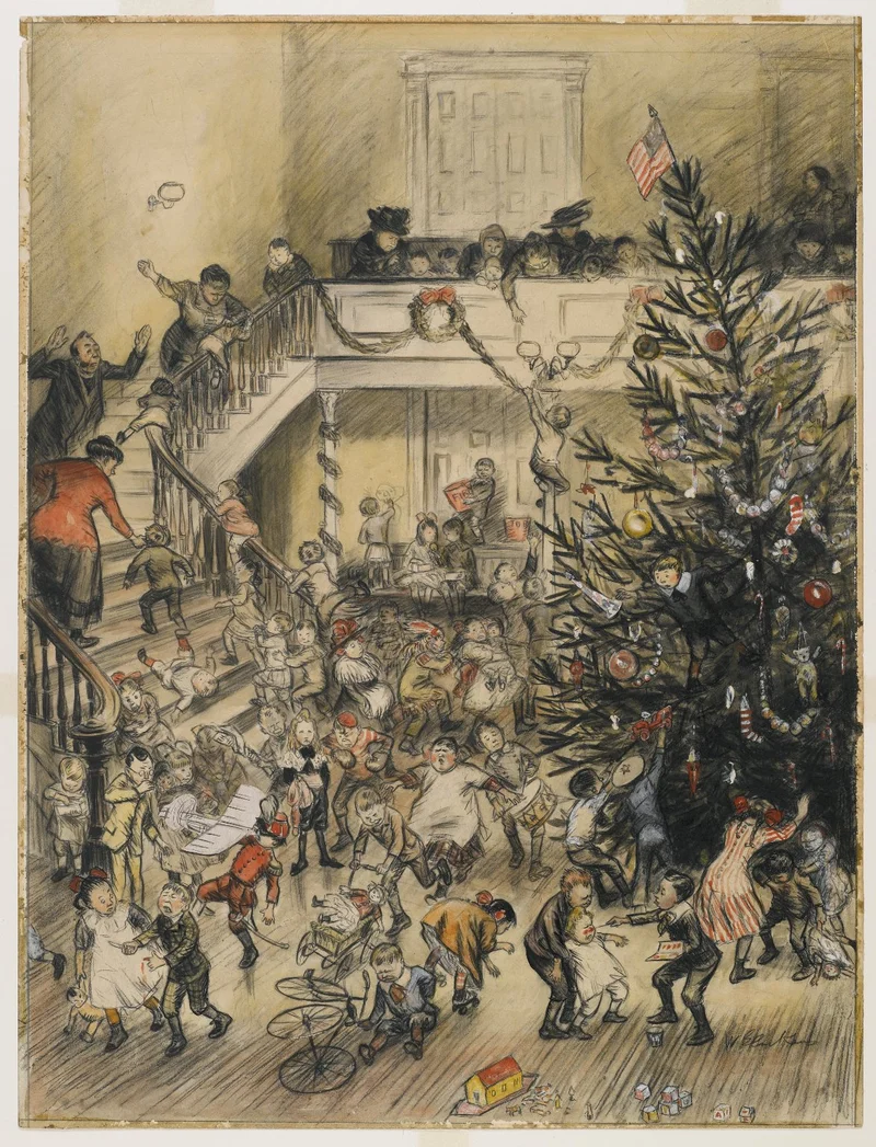 William Glackens, Merry Christmas (Yuletide Revels)