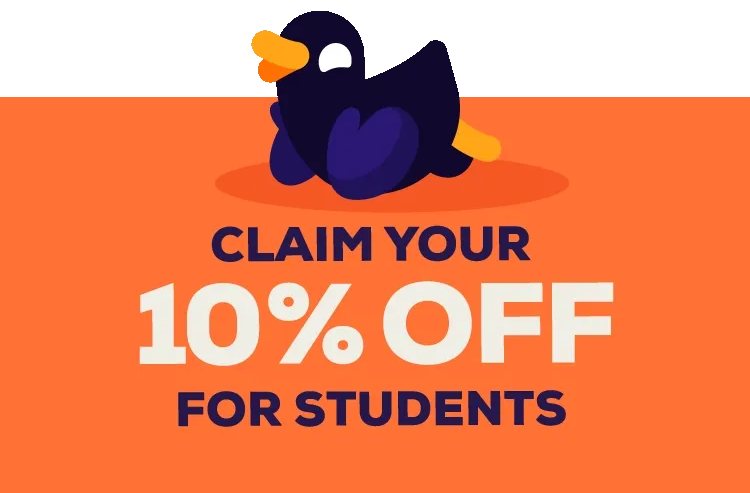 Claim your 10% off for students
