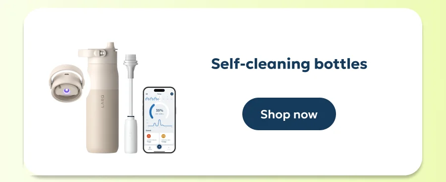 Self-cleaning bottles