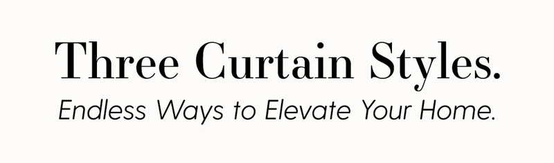 three curtain styles