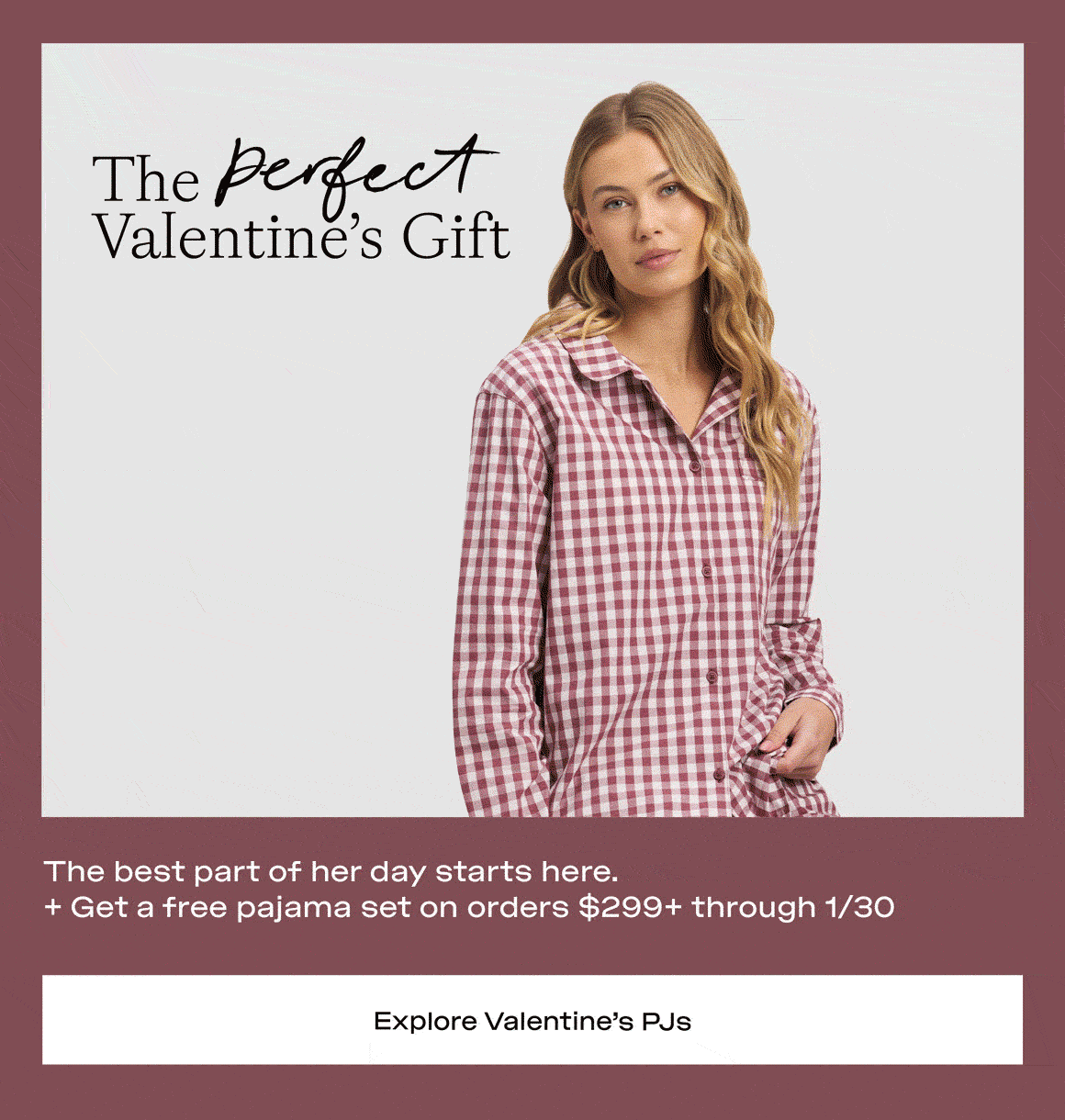 Shop Valentine's PJs
