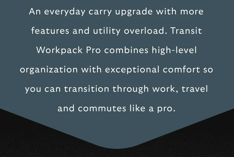 In a new 20L format, Transit Workpack – Second Edition keeps your breakables out of the crush zone, work gear separated from gym gear, and essentials right where you need them.